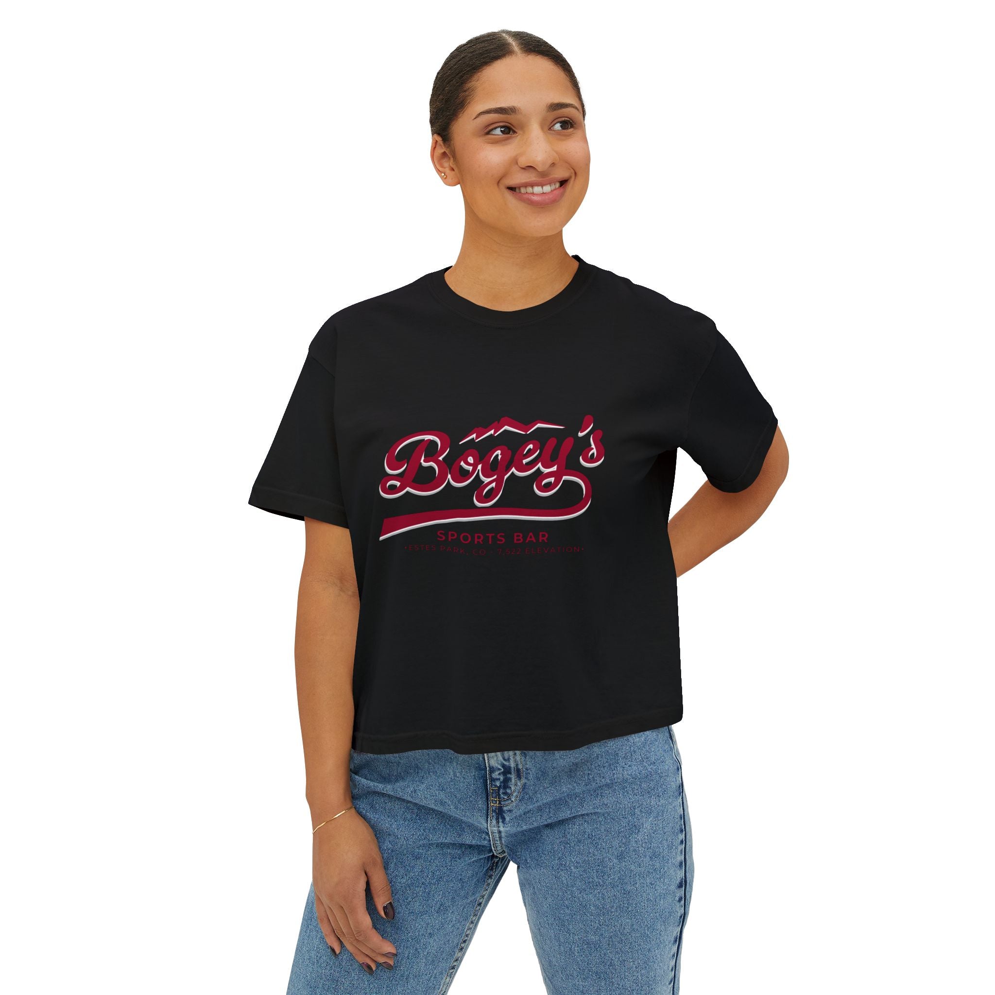 Women’s Boxy Tee | Available in Black and Gray