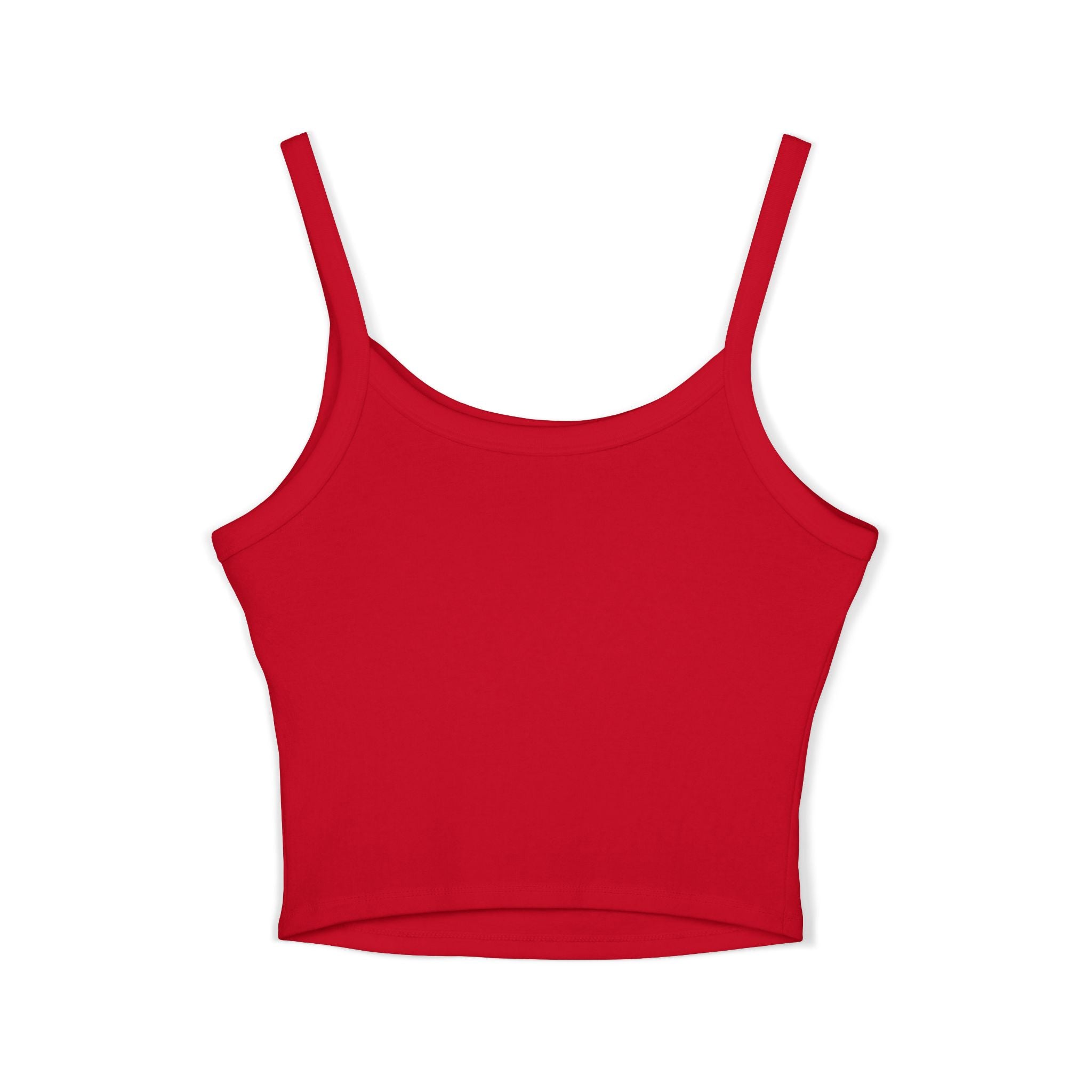 Women's Crop Spaghetti T | Red