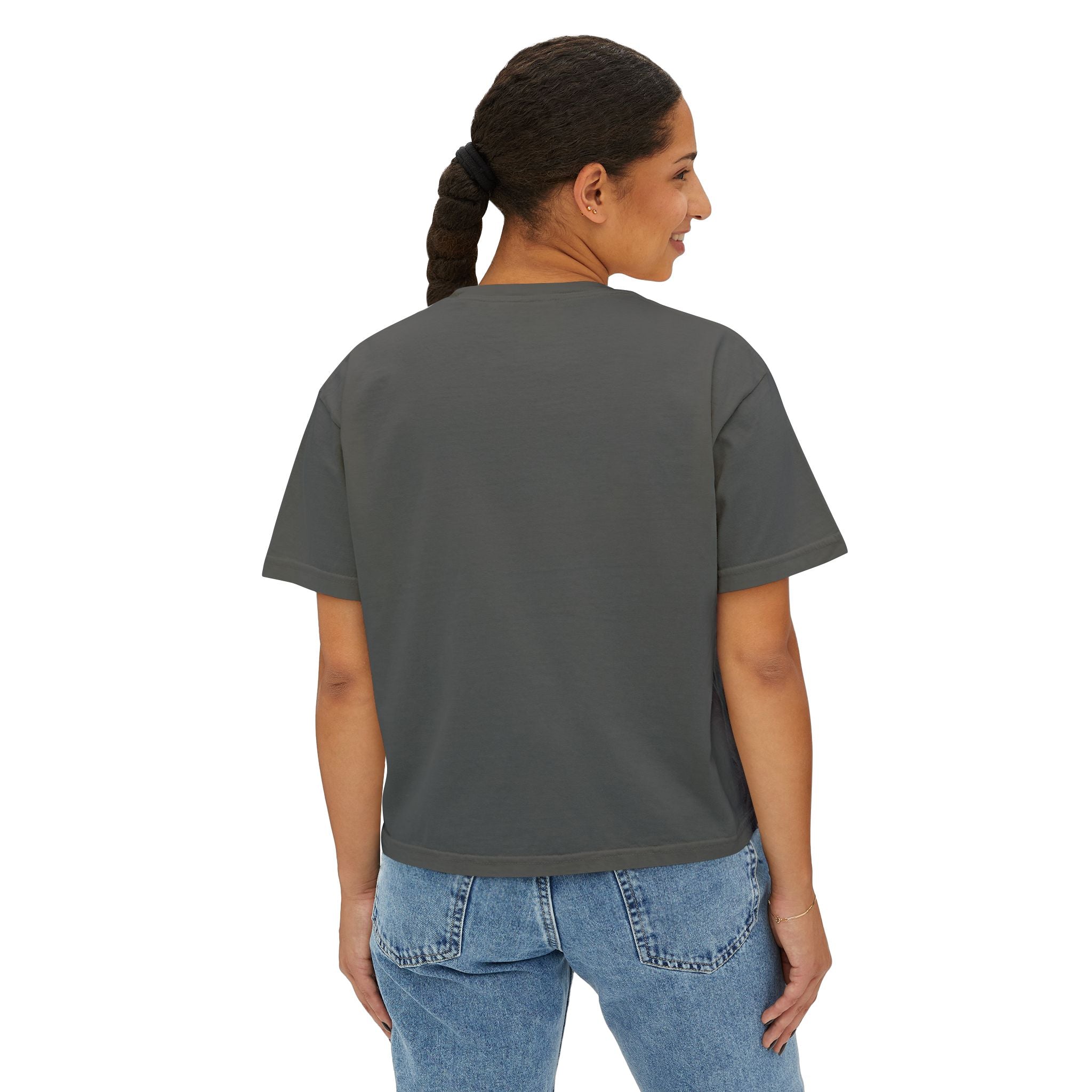 Women’s Boxy Tee | Available in Black and Gray
