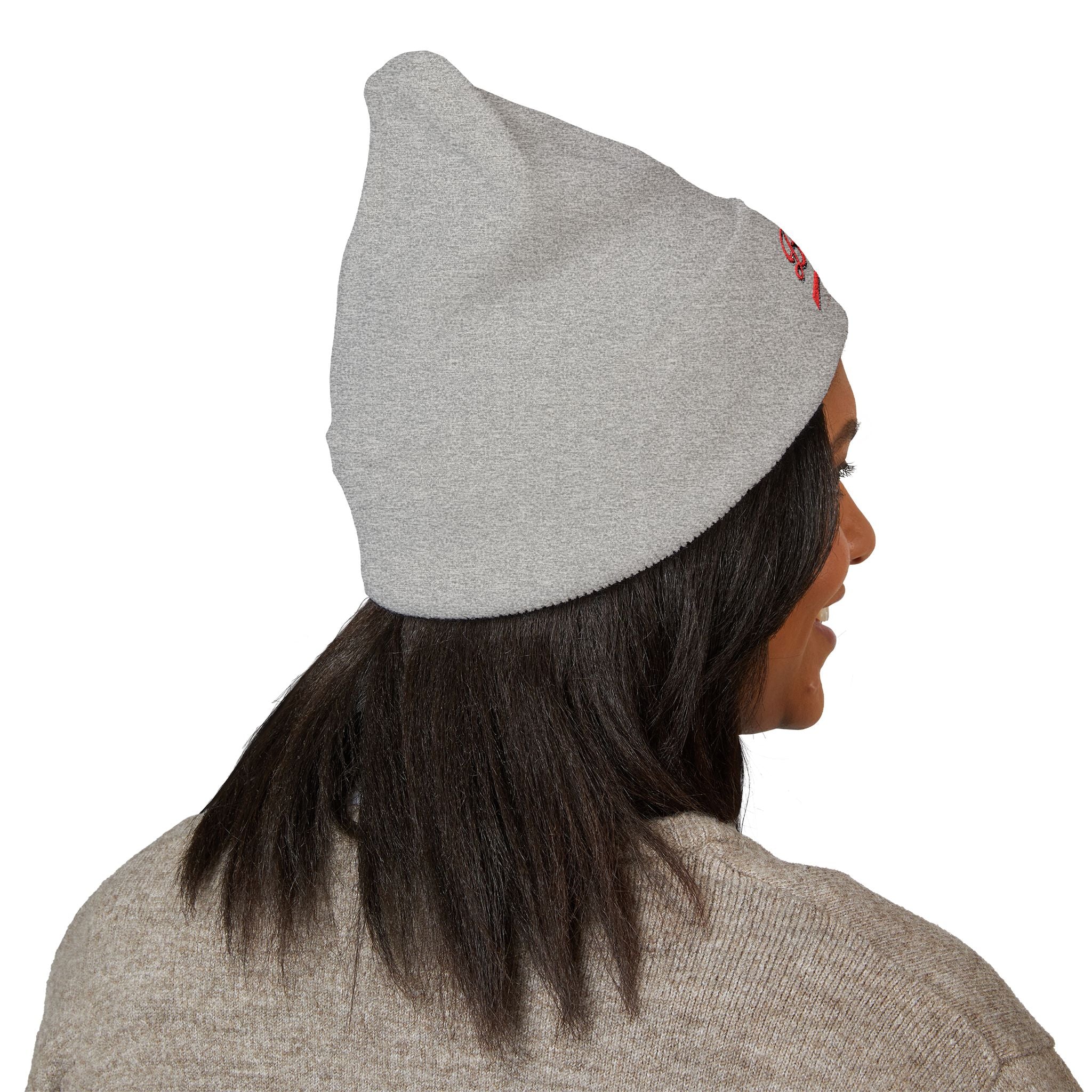 Classic Cuffed Beanie (Embroidered) | Available in Heather Gray and Dark Gray