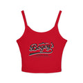 Women's Crop Spaghetti T | Red