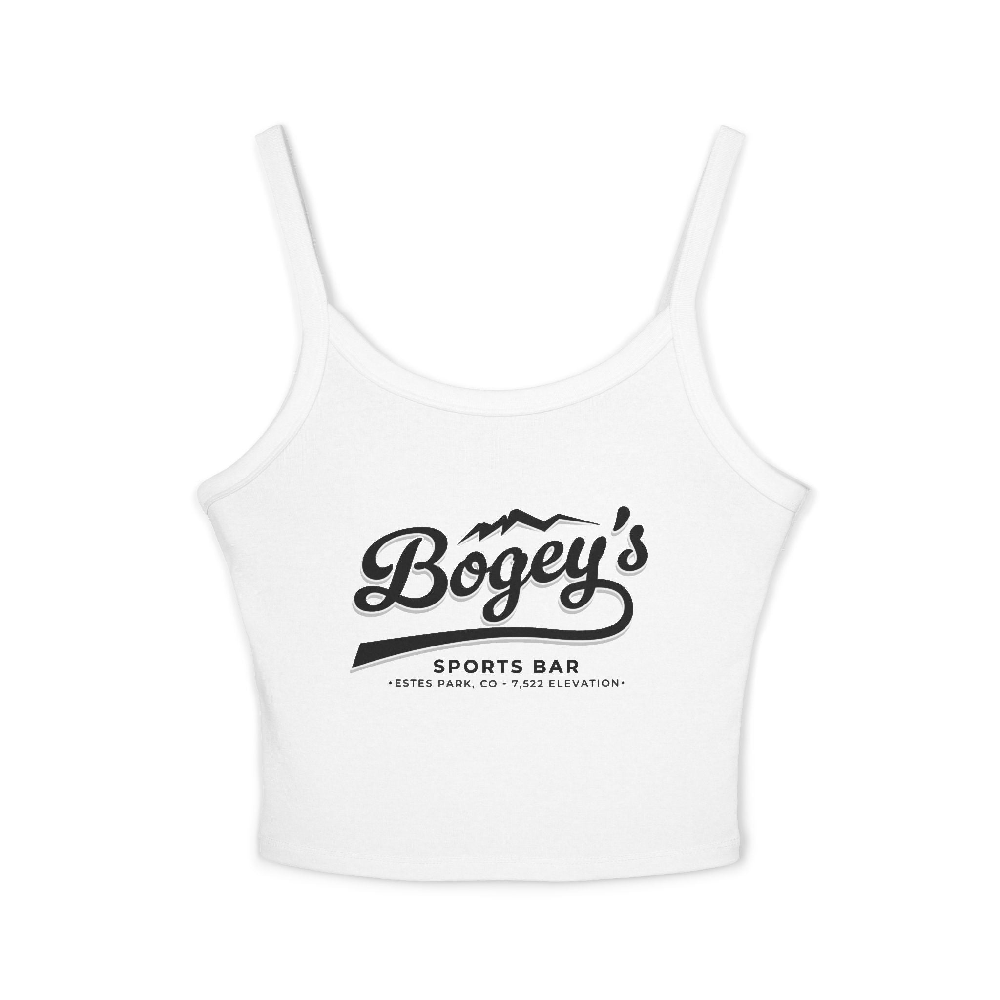 Women's Crop Spaghetti T | Red