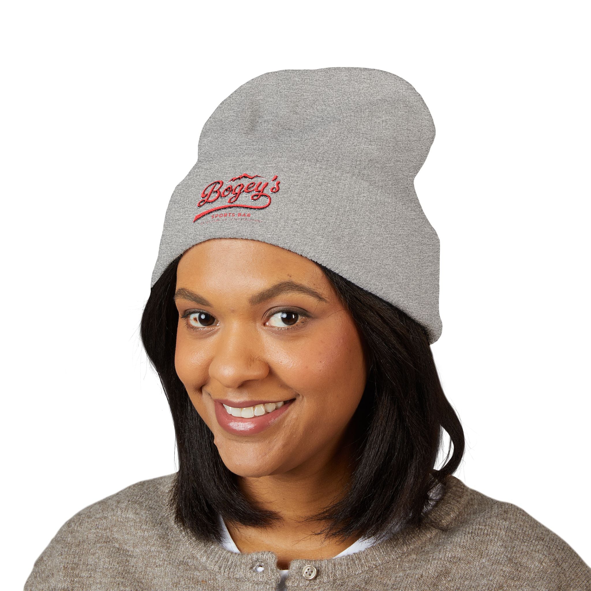 Classic Cuffed Beanie (Embroidered) | Available in Heather Gray and Dark Gray