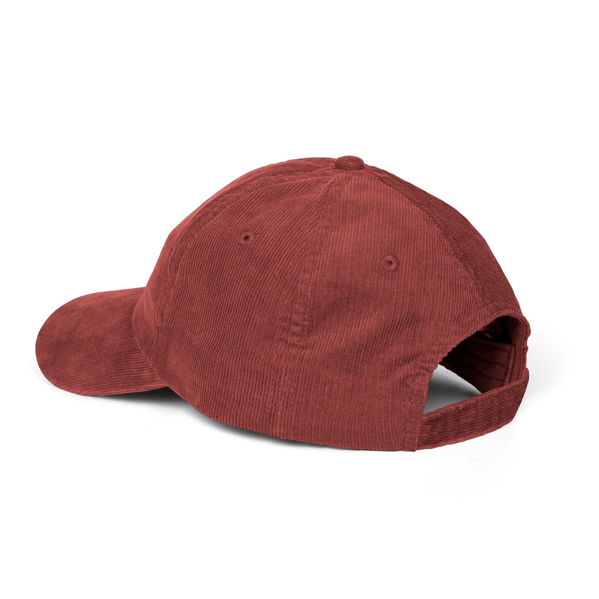Vintage Burgundy Corduroy Cap (Embroidery)