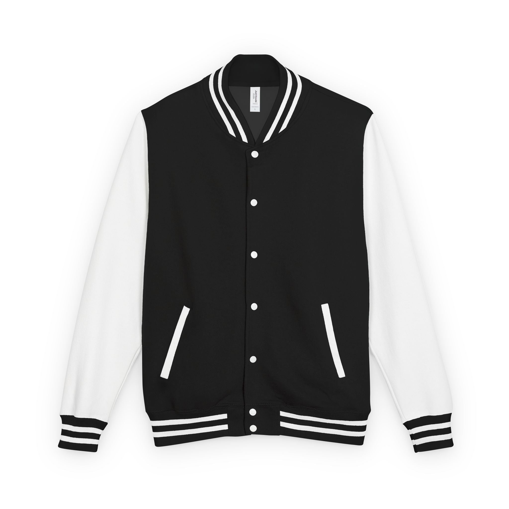 Unisex Letterman Jacket | Baseball Logo Varsity Jacket | Available in Black/White and Black/Heather Gray