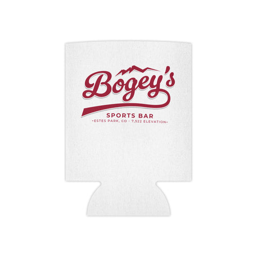 Bogey's Sports Bar Can Cooler – Estes Park Mountain Logo Koozie