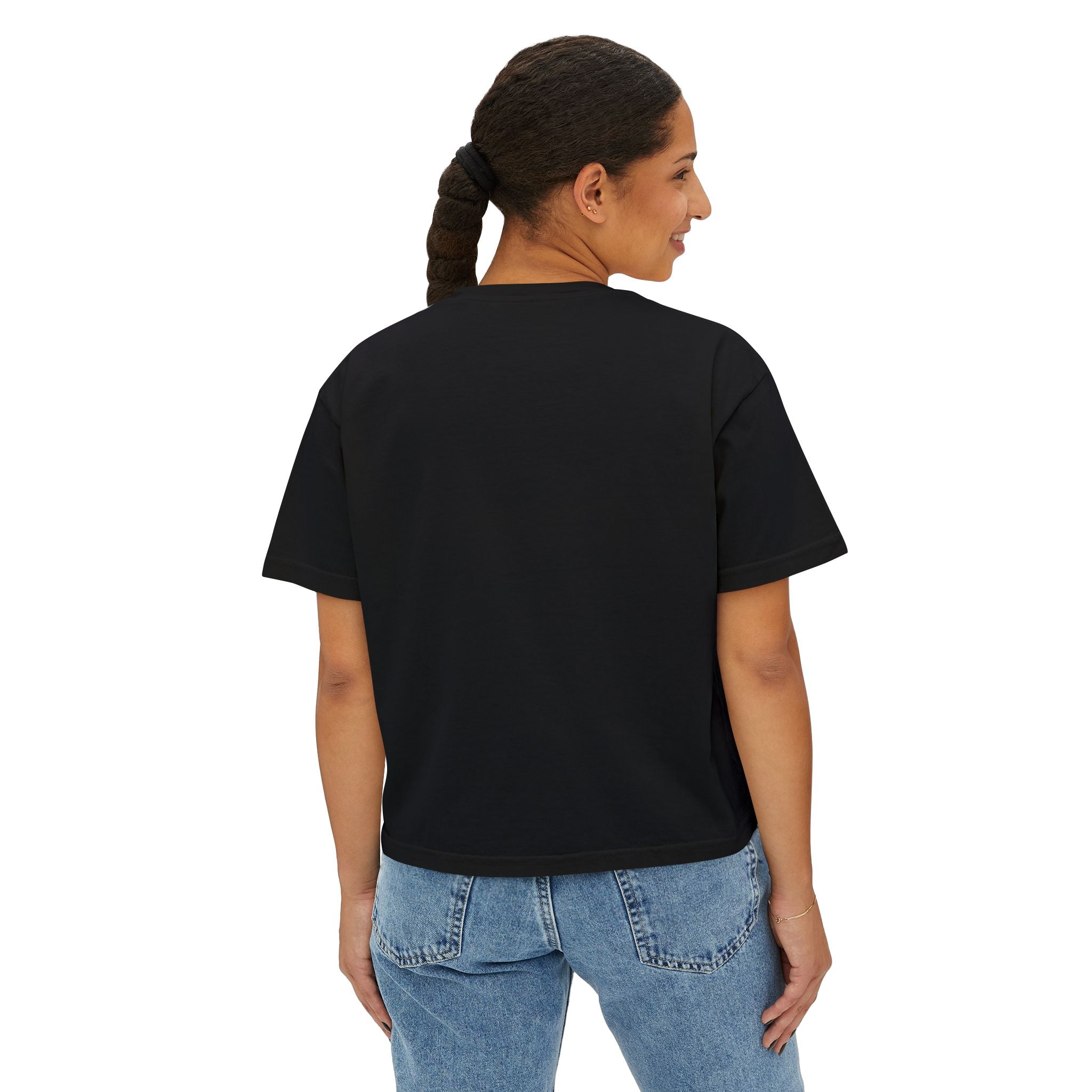 Women’s Boxy Tee | Available in Black and Gray