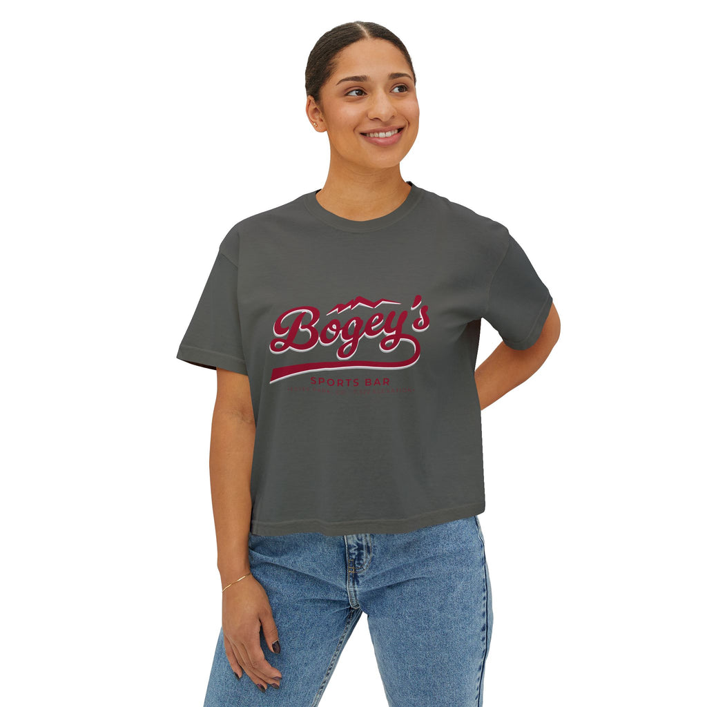 Women’s Boxy Tee | Available in Black and Gray
