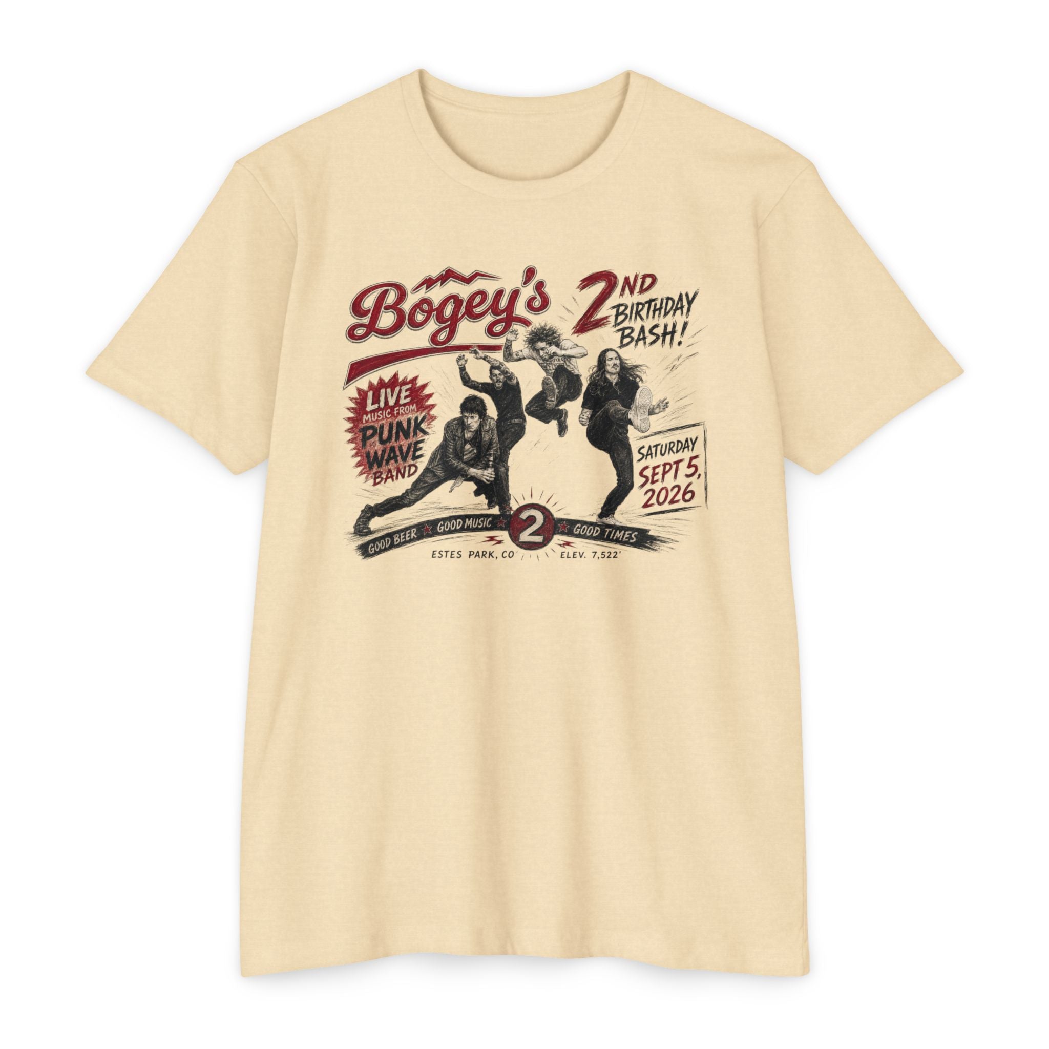 Bogey's 2nd Birthday Bash Vintage Punk Band T-Shirt