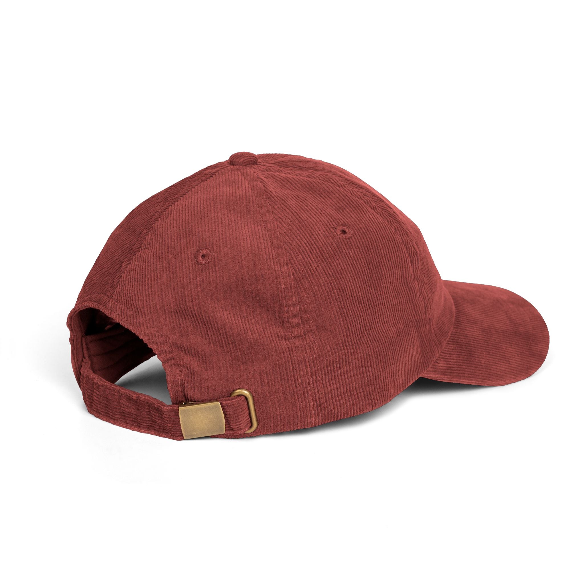 Vintage Burgundy Corduroy Cap (Embroidery)