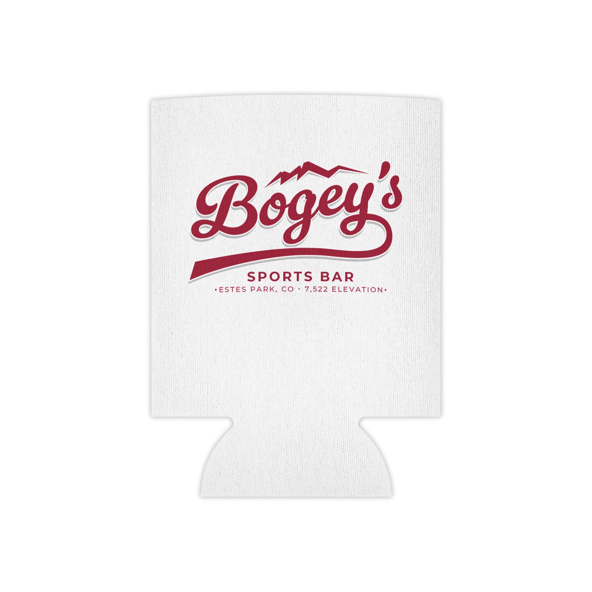 Bogey's Sports Bar Can Cooler – Estes Park Mountain Logo Koozie