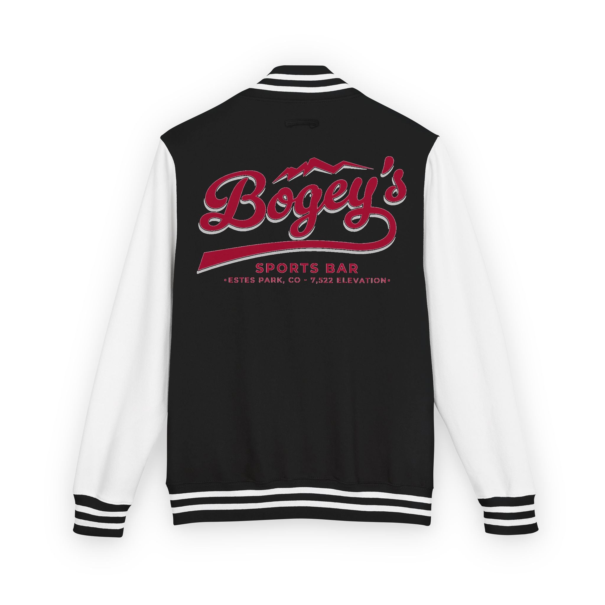 Unisex Letterman Jacket | Baseball Logo Varsity Jacket | Available in Black/White and Black/Heather Gray