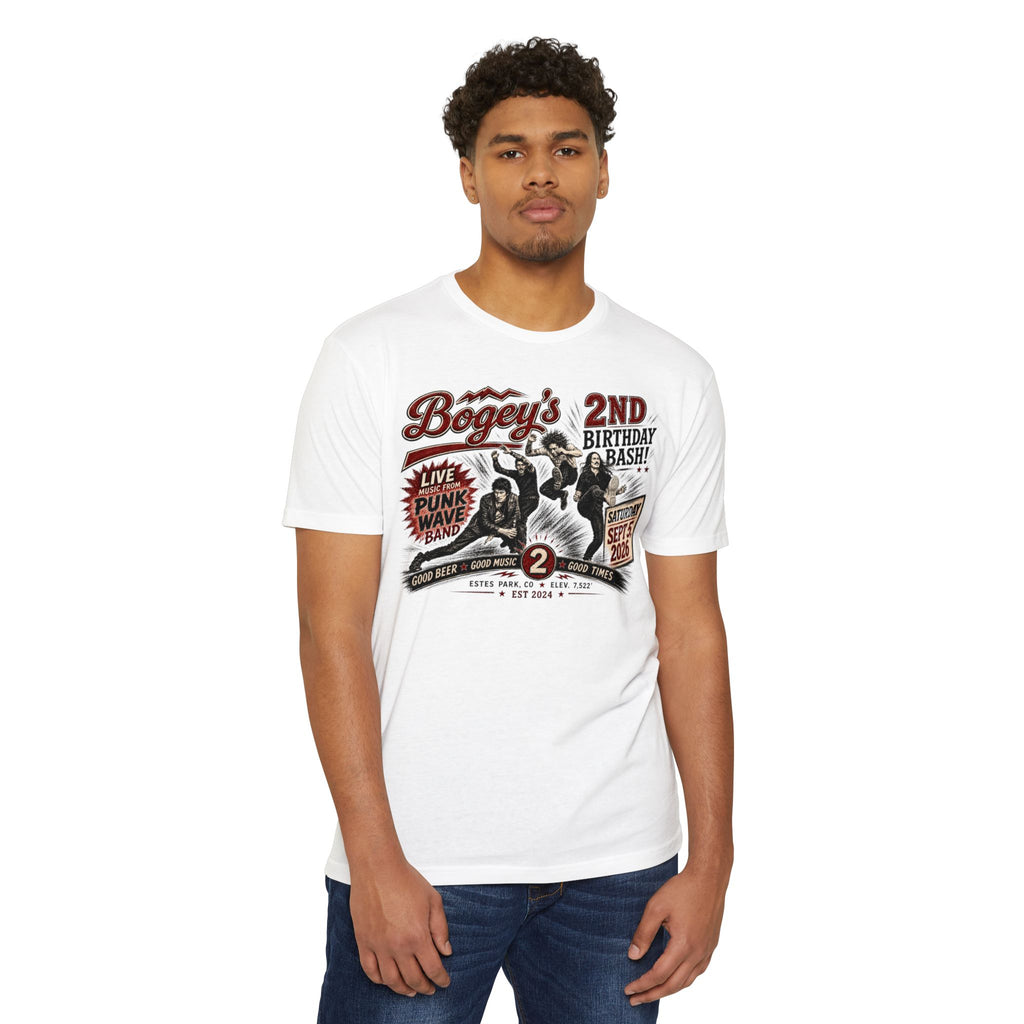 Vintage Punk Rock 'Bogey's 2nd Birthday Bash' T-Shirt