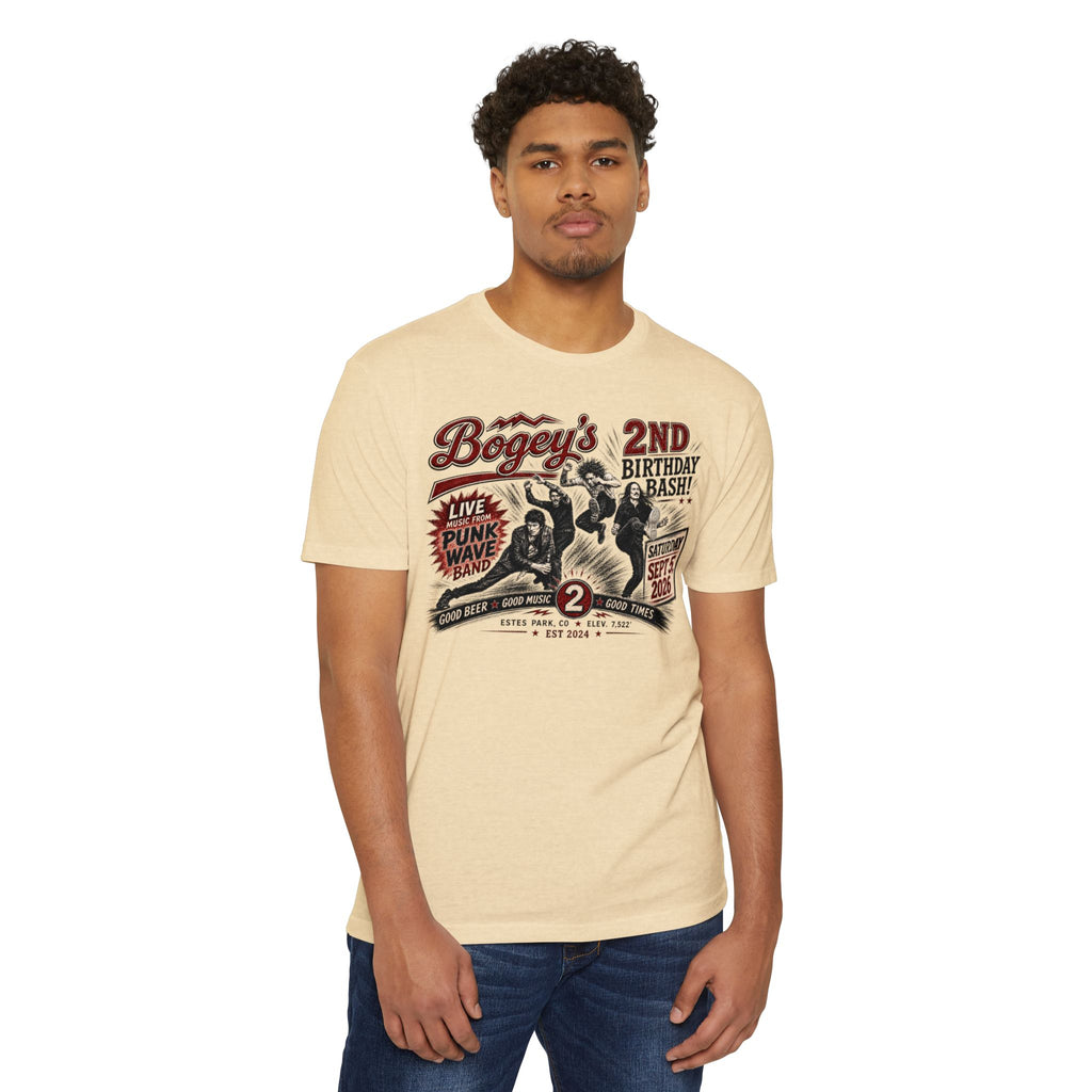 Vintage Punk Rock 'Bogey's 2nd Birthday Bash' T-Shirt